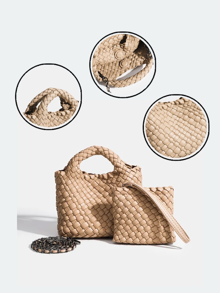 クラッチバッグ、イブニングバッグ、女性用、バケット型、編み込 - Luxury Bags On Sales のレビューと価格