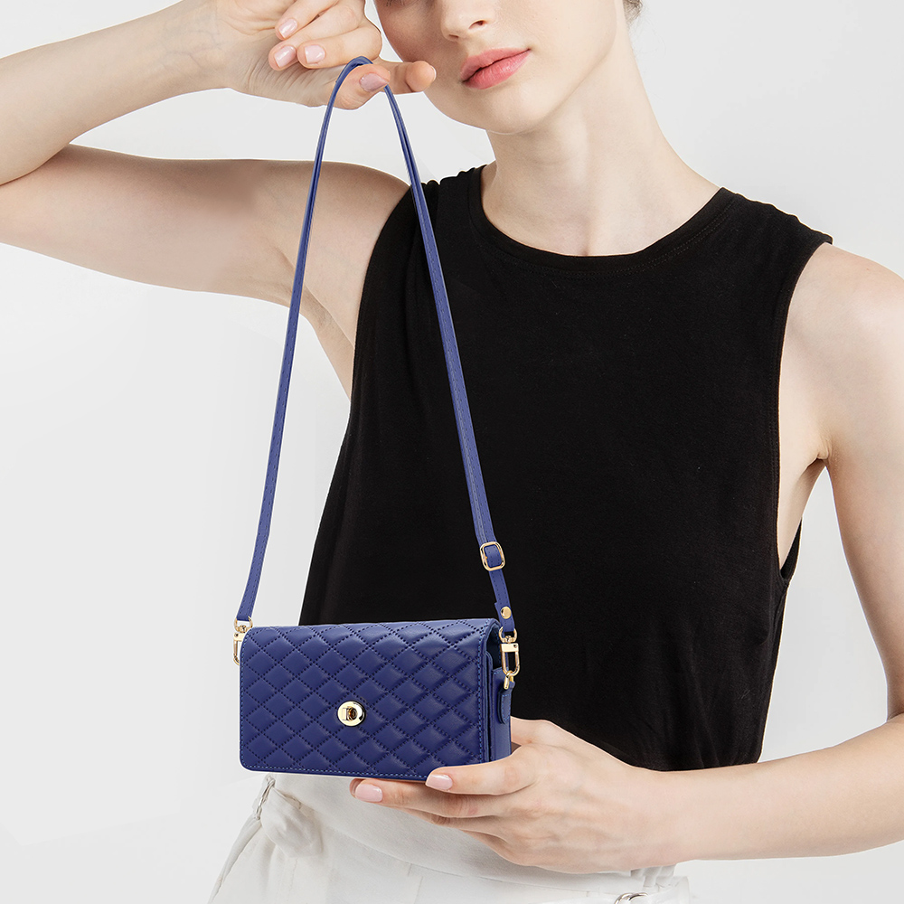 調節可能なクロスボディストラップ付き携帯電話ウォレットバッグ - Luxury Bags Leather のレビューと価格