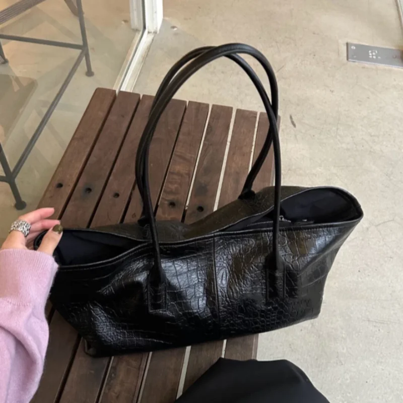 豪華なレトロPUソフトレザークロコダイルエンボス加工ハンドバ - Luxury Bags Tote のレビューと価格